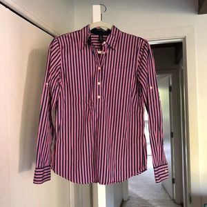Lauren Ralph Lauren striped button down pink blue